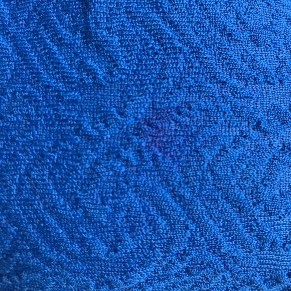 Vintage Blue Handmade Cosmetic Jewelry Travel Bag - Picture 7 of 11